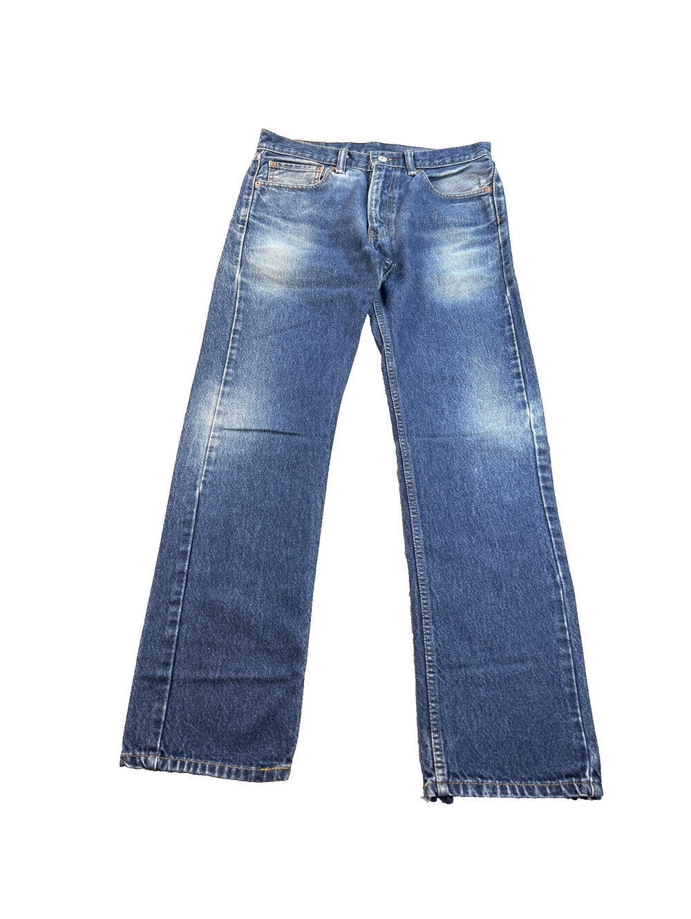 Levi's 505 Mens Regular Fit Medium Stonewash Jeans 31 x 32 inch Cowboy Western